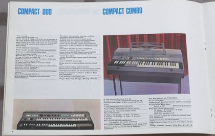 Farfisa-Late 60s colour brochure, pricelist